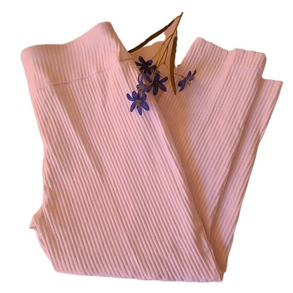 Versona Womens Casual Modern Pants Stretch Waist Ribbed Pull On White Size 10 - Picture 6 of 13